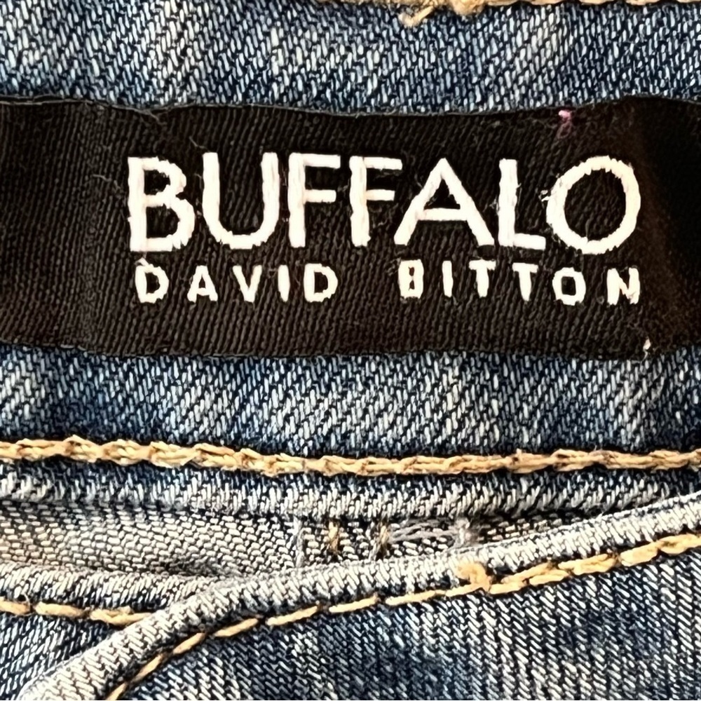 Buffalo Jeans Light Wash Denim Women's 32 Size 10 Low Rise Y2K - Picture 3 of 10